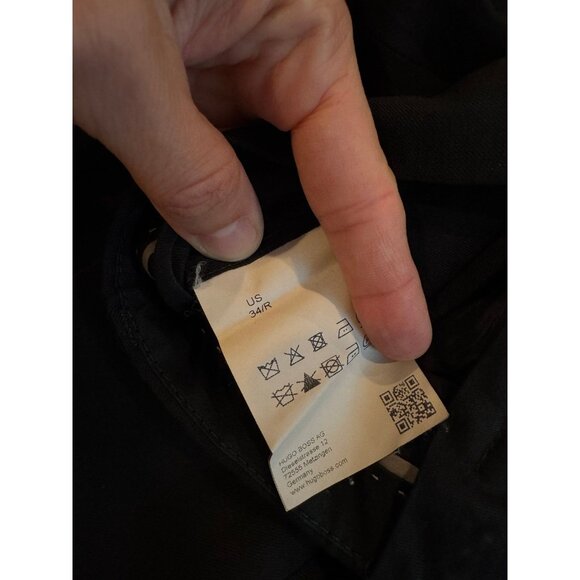 HUGO BOSS Men’s Black Dress Pants 34R - Picture 2 of 6